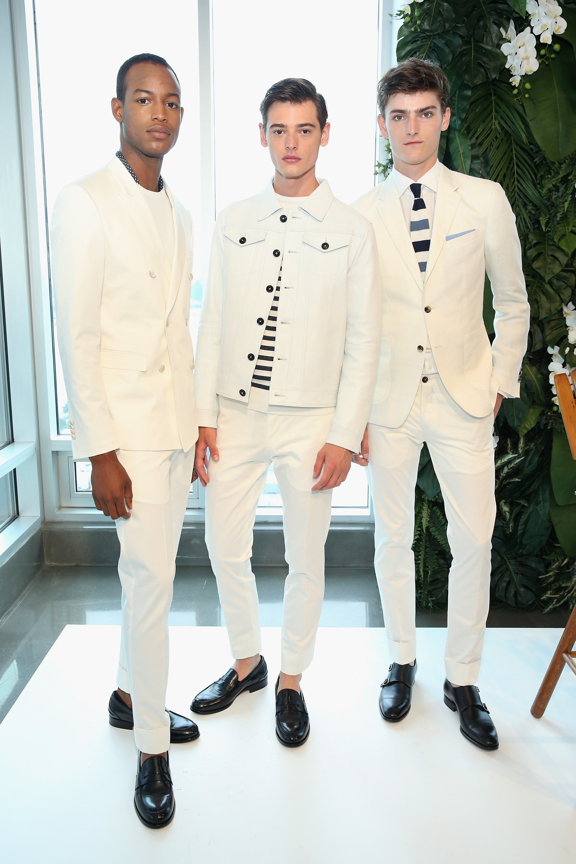 NEW YORK, NY - JULY 15: Models pose on the runway at the Tommy Hilfiger Spring 2016 Men's Tailored Collection presentation on July 15, 2015 in New York City. (Photo by Neilson Barnard/Getty Images Tommy HIlfiger)